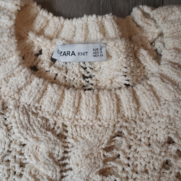 Zara chunky knit cropped sweater - Picture 8 of 9